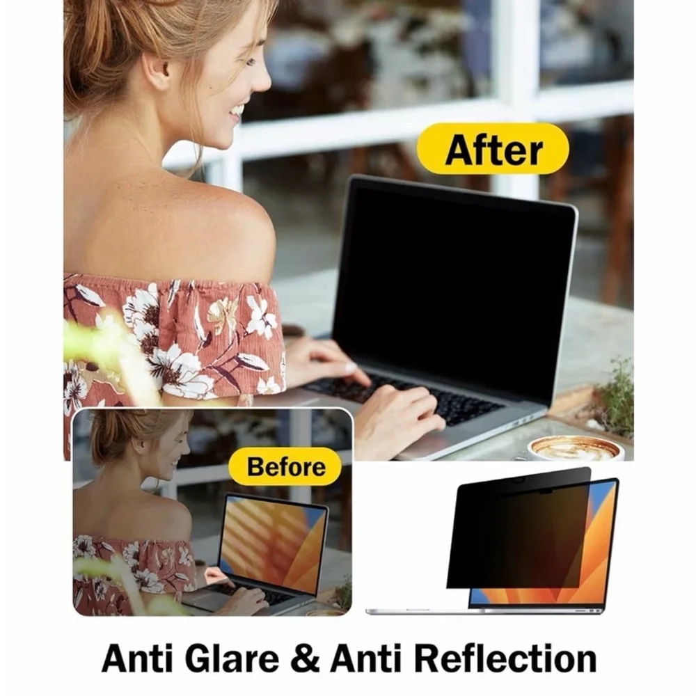 NEW FORITO MacBook Pro13” Privacy Screen Protector 360° AntiPeeping Glare Shield